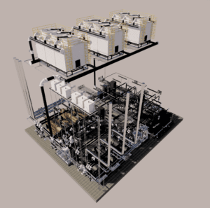 طراحی موتور خانه به صورت 3 بعدی (Revit & PDMS)