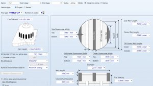 Designing a cap-type tower tray and calculating the tower diameter