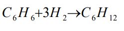 Production of cyclohexane from hydrogenation of benzene