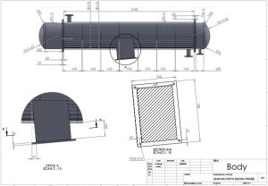 نقشه کشی و ساخت مبدل حرارتی پوسته لوله